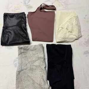 SPANX Cream Shapewear Brief with Red Logo Tag